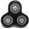 Generico Testina di Ricambio per Rasoio Elettrico Compatibile con Philips RQ10/RQ12, Lama Rotante a 3 Testine per RQ1050 RQ1075 RQ1060 RQ1085 RQ1250 RQ1260 RQ1280 e Serie S9000, Non Originale