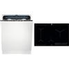Electrolux Serie 600 Lavastoviglie Integrata Totale 60 cm, LSV48400L, Tecnologia SatelliteClean & Serie 600 Piano Cottura a Induzione 4 Fuochi da Incasso, LIL83443 Bridge 80 cm