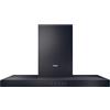 Haier I-Link HATS9CBS4BWIFI - Cappa aspirante da parete, 90 cm, Wi-Fi, potenza 701 m3/h, 270 W, 5 velocità, 64 db, filtri carbone, 3 filtri antigrasso, luce LED, nero con frontale in acciaio inox