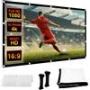 DASIAUTOEM Tela Proiettore 100 Pollici, 16:9 HD 4K, Schermo di Proiezione Pieghevole Schermo Proiettore Schermo Portatile per Casa, Eventi Sportivi, Scuola, Incontri, Home Cinema