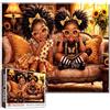 Tucocoo Simpatico puzzle dell'amicizia, 1000 pezzi, adorabili sorelle, girasole, puzzle a tema per adulti e adolescenti, puzzle artistico colorato con ragazza nera, per sfidanti serate di gioco in famiglia
