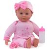 Dolls World 08105 - Bambolotto Talking Tammy Parlante con Oltre 21 Suoni - con Accessori e Morbida Imbottitura, 38 cm
