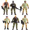 GARIOUANS Set da 6 Giocattoli Militari Soldatini per Bambini, Figure di Soldati in Plastica Sicura, Giochi di Ruolo Interattivi per Sviluppo Immaginazione e Gioco Stili multipli
