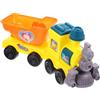 Gogogmee Set Giocattoli Spiaggia Bambini Trenino Cartoon Giallo in Plastica Leggera per Divertimento Estivo Spiaggia e Feste sulla Sabbia Colore Casuale