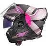 LS2, Casco Moto Modulare ADVANT X ULTRA Matt Grey Purple, XL