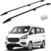 TURTLE Compatibile con Ford Custom 20122023 / Barre portatutto Crown Versione Corta | Nero