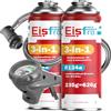 Eisfro - 3-in-1 R134a: refrigerante di ricambio R134a + tubo flessibile per climatizzatore con additivo sigillante e olio - bomboletta di gas 2 x 235 g - climatizzatore per camper - ECO