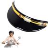 Jubepk Visiera parasole per casco, design con tripla clip, protezione solare regolabile per caschi da equitazione, protezione UV per casco da moto, bicicletta, moto, maggiore visibilità e comfort