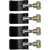 Generic Trekking Pole Lock - Morsetto regolabile per bastone da trekking, chiusura di ricambio per bastone da passeggio con leva in alluminio, meccanismo di presa sicura, hardware compatto per riparazione