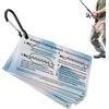 Generic Schede guida per nodi da pesca, set di istruzioni impermeabili, 8,9 x 5,7 cm, 12 tipi di manuale di apprendimento con polimero robusto, riferimento per la pesca portatile, accessorio per allenamento