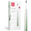 Oclean spazzolino elettrico sonico Flow, Ricarica ogni 180 giorni, 5 Modalità, Impermeabile IPX7, Timer da 2 minuti, Testine DuPont, Verde