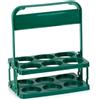 Asuinxurr Portabottiglie pieghevole con 6 fori, supporto portatile per barbecue, cestino per riporre e organizzare in cucina
