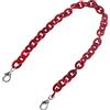 DIYEAH Catena Installare e 60cm Borsa Fibbia Acrilico a Rosso in Lega Te in estremità Doppia Resistente Facile da Tracolle Fai di Borse Tote e Clutch