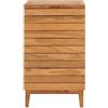 Generico Cesto Portabiancheria 40x40x70 cm in Massello di Teak
