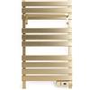 CREATE / Warm Towel 500 W/Radiatore Elettrico da Bagno Oro con ripiano, 96,9 x 55 x 5 cm, termostato, Basso consumo