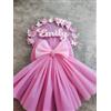 I FIOCCHI NASCITA DI GIORGIA Fiocco Personalizzato con Nome Sogno INCANTATO Regalo Nascita (Rosa Ciliegia)