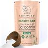 SaltWise Sale Bianco Di Salicornia Saltwise - Sostituto Del Sale A Basso Contenuto Di Sodio, Sale Minerale Di Origine Vegetale, Kosher, 100% Naturale, Senza Additivi (7.05 Ounce / 200 Gram)