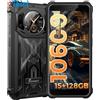 Telefono Indistruttibile Smartphone robusto 15+128GB Android 13 5.45" HD+ Displ