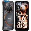 Smartphone rinforzato Telefono robusto e Indistruttibile, Gemini AI, Display 6,