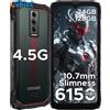 Smartphone sportivo robusto anticaduta 4.5G, 24GB+128GB(TF 2TB), 6.56" Hd+90Hz T