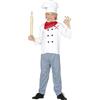 FIESTAS GUIRCA Guirca - Costume da cuoco/chef, con divisa e cappello, per bambini di 7 - 9 anni, colore: bianco e blu, rif: 83363
