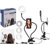 Out of the blue Live Streaming & Vlogging Kit con supporto per cellulare e illuminazione a LED, in plastica con robusto braccio rinforzato in metallo per un posizionamento preciso, in confezione regalo