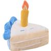 Generic Giocattolo da masticare per cani | Giocattolo per torta di peluche da masticare per cani che squittiscono | Giocattoli interattivi per cani realistici torta di compleanno per casa, rifugio per animali