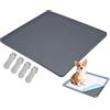 Generico Porta Assorbente Per Vasino Per Cani - Vassoio Porta Assorbente Per Pipì In Silicone, Vassoio Per Vasino Per Cani Con Bordo Rialzato E Clip | Per Tappetino Per Urina A Tenuta Stagna Per L'alle