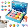Uonguon Bubble Bath Fizz - Handmade Natural Bath Bombs, Kids Fizzy Balls Toys Kit with Surprise Hidden Figurines, Gentle Skin Nourishment, Relaxation Play for Home Bathroom Kindergarten