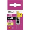 EMOS Lampadina a LED G4, 1,9 W, sostituisce 21 W, lampadina G4 Pin JC 12 V, luminosità 200 lm, luce bianca calda 3000 K, durata 30000 h, angolo di diffusione 300°