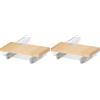 Amazon Basics Appendiabiti in legno con clip, confezione da 20, 36 x 16 cm, naturale