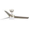 VoltShine Ventilatore a soffitto LED Curve in grigio: combina eleganza moderna con funzionalità in un design versatile. La calda luce LED dona freschezza e un tocco distintivo a qualsiasi spazio.