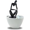 Zen Light Fontana interna moderna statua da uomo rimovibile luce LED colorata - idea regalo uomo insolito - decorazione interna contemporanea - fontana da tavolo circuito chiuso - H 26 cm - Pensador Zen'Light