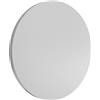 Flos F1315089 - Illuminazione a LED da parete, 2700 K, in alluminio/grigio poycarbonato, diametro: 24 cm, colore: Grigio