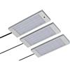 Rolux Set di luci LED da Incasso 4 W, Argento/Grigio, 210x75x13,5mm