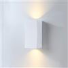 LUSSIOL Applique da Parete Interno/Esterno Clubby, Bianco