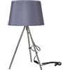 Versa Lampada da tavolo grigio scuro Decorazione e mobili per la casa, unisex, multicolore (colore)
