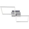 Briloner Leuchten 3182-018 - Plafoniera a LED, dimmerabile, 1 modulo girevole, funzione memoria, 32 Watt, 2600 lumen, 3000 Kelvin, colore alluminio cromato, 763 x 365 x 78 mm (L x P x A), 3182-018