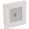 McShine LWE-86WB-Lampada da Parete a LED, 2 W, 100 lm, sensore Caldo, Telaio, Bianco, rilevatore di Movimento