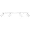 MiaLux SOLLUX lighting - Lampada da parete, in acciaio, colore: Bianco, Acciaio, bianco, Deckenlampe / 4 Leuchtmittel