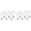 Sigmaled lighting - Lampadina LED E14 6W (equivalente 40W) - 480 lumen - Luce calda 2800K - Attacco piccolo - Lampada LED C37 CANDELA - 6 PEZZI (Confezione da 2)