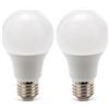 Velamp lampadina LED forma a goccia (A60) - Copertura Opale - Attacco a vite grande E27 - Potenza 15W Equivalenti 100W - Luminosità 1521lm - Temperatura colore 4000K (luce naturale) (Confezione da 2)