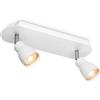 home sweet home collection Home Sweet Home Faretto da soffitto moderno 2 luci | bianco | attacchi GU10 | 32 x 9,5 x 13,5 cm | senza lampadine