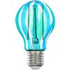 EGLO Lampadina a LED E27, vintage, colore blu/verde, 6,5 Watt, 500 lumen, E27, LED bianco caldo, 2700 Kelvin, lampadina LED A60, Ø 6 cm