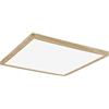 Paulmann 71035 Pannello LED Atria Shine plafoniera con Backlight angolare IP44 16W 1600lm 293x293mm effetto legno plastica 4000K lampada per il bagno