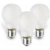 MÜLLER LICHT Mueller della luce 400289 Set a + +, Set di Retro della lampadina a led da 40 W, Vetro, 4 W, E27, Argento, 6 x 6 x 10.6 cm