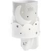 Dalber Moon Lampada per Bambini, Luce Notturna, Spina, a LED, Grigio