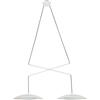 FARO BARCELONA 24504 - SLIM LED Lampada a sospensione doppia estensibile bianca