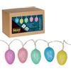 Idena 31273 - Luci di fata a LED Fiore di Pasqua con 10 LED bianchi caldi in uova di Pasqua decorate e colorate, a batteria, con timer di 6 ore, lunga circa 1,2 m, decorazione per la Pasqua