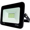F BRIGHT F-Bright Proiettore LED Extra Piatto 20W 3000K 230V IP65, Nero